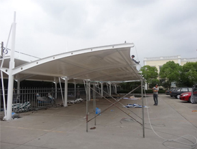 昆山膜结构汽车棚